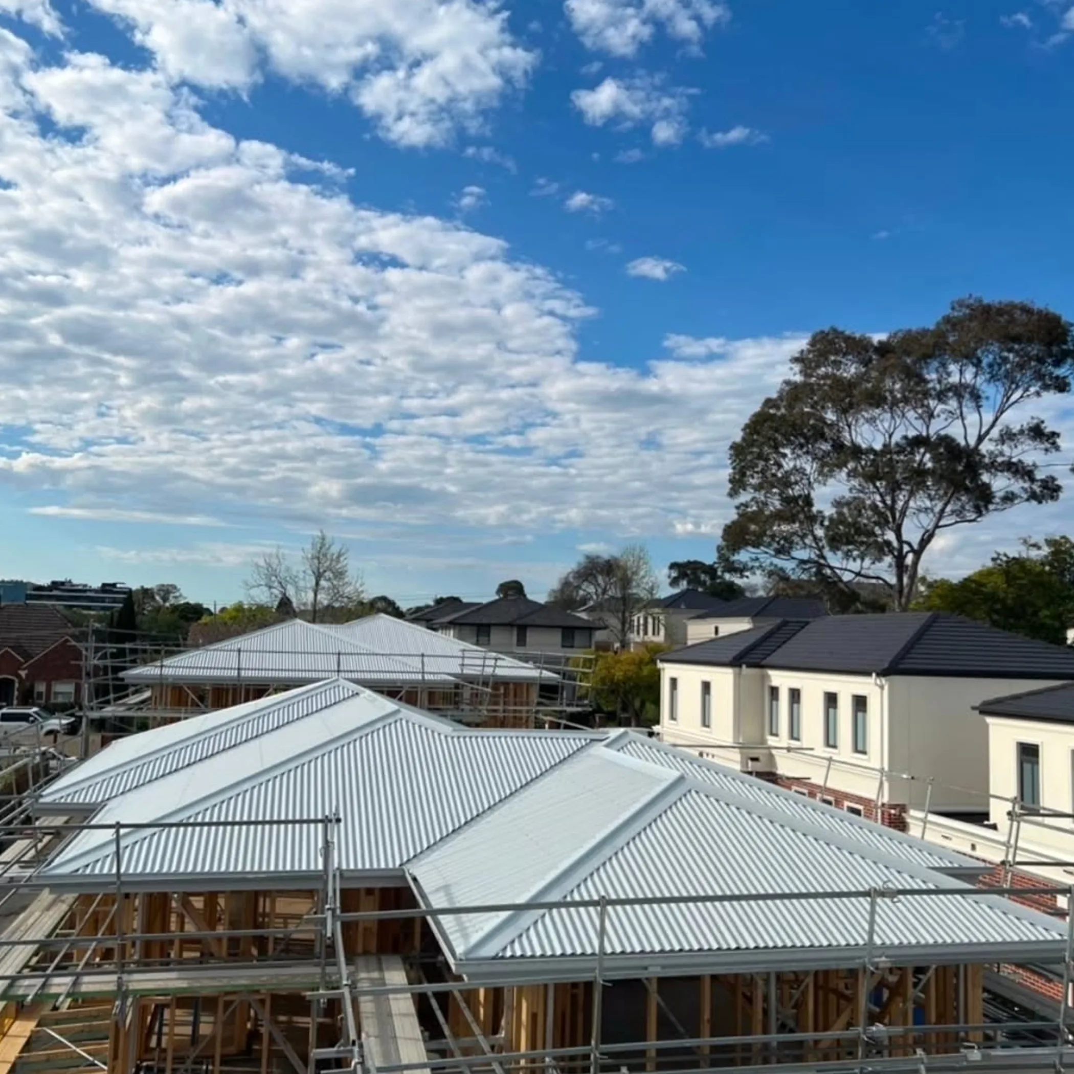 colorbond-style metal roofing