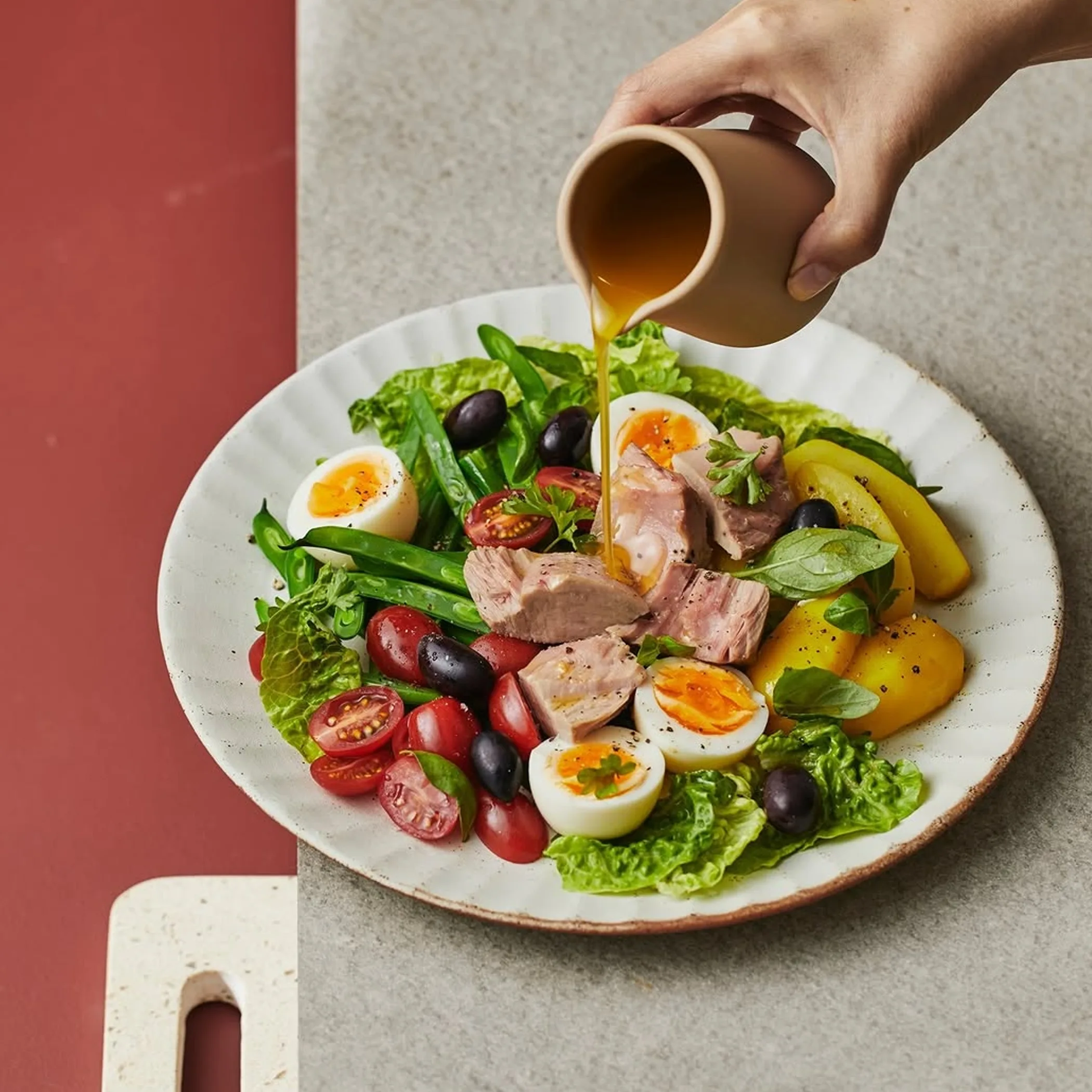 dish with seasonal produce